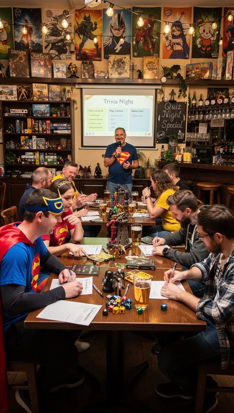 Board game enthusiasts analyzing game mechanics together
